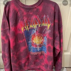Urban outfitters Def Leppard crew
